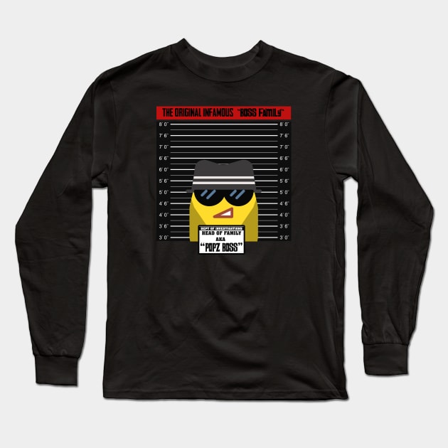 Popz Boss Long Sleeve T-Shirt by GLStyleDesigns